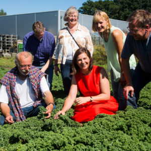 Besuch von Katrin Göring-Eckardt in Kalkriese bei den Gemüsegärtnern
