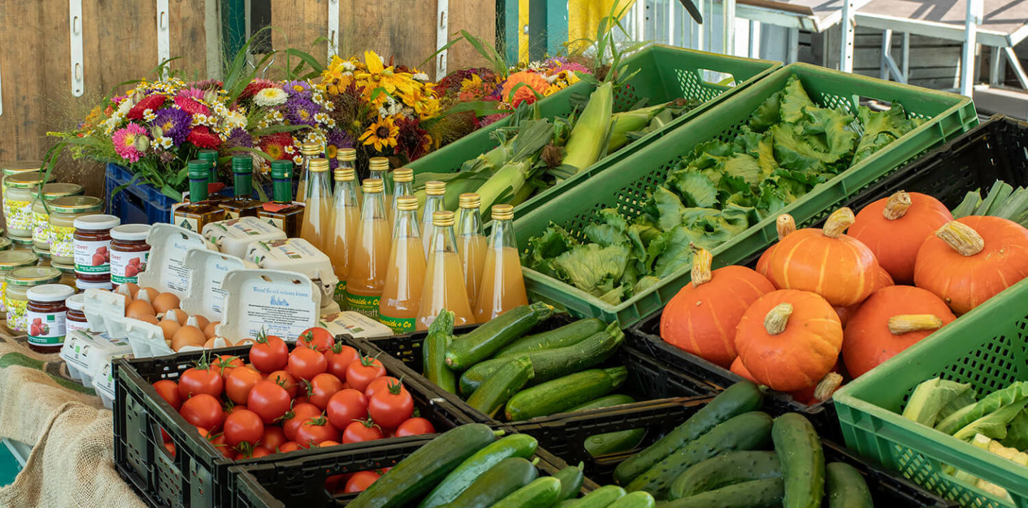 Die Gemüsegärtner auf dem ersten Regionalmarkt am 7. September 2019