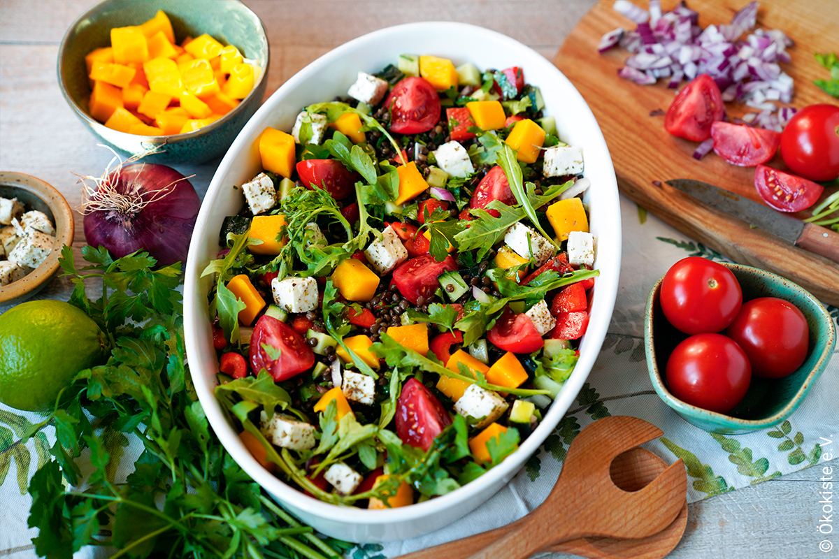 Sommerlicher Linsensalat - Die Gemüsegärtner