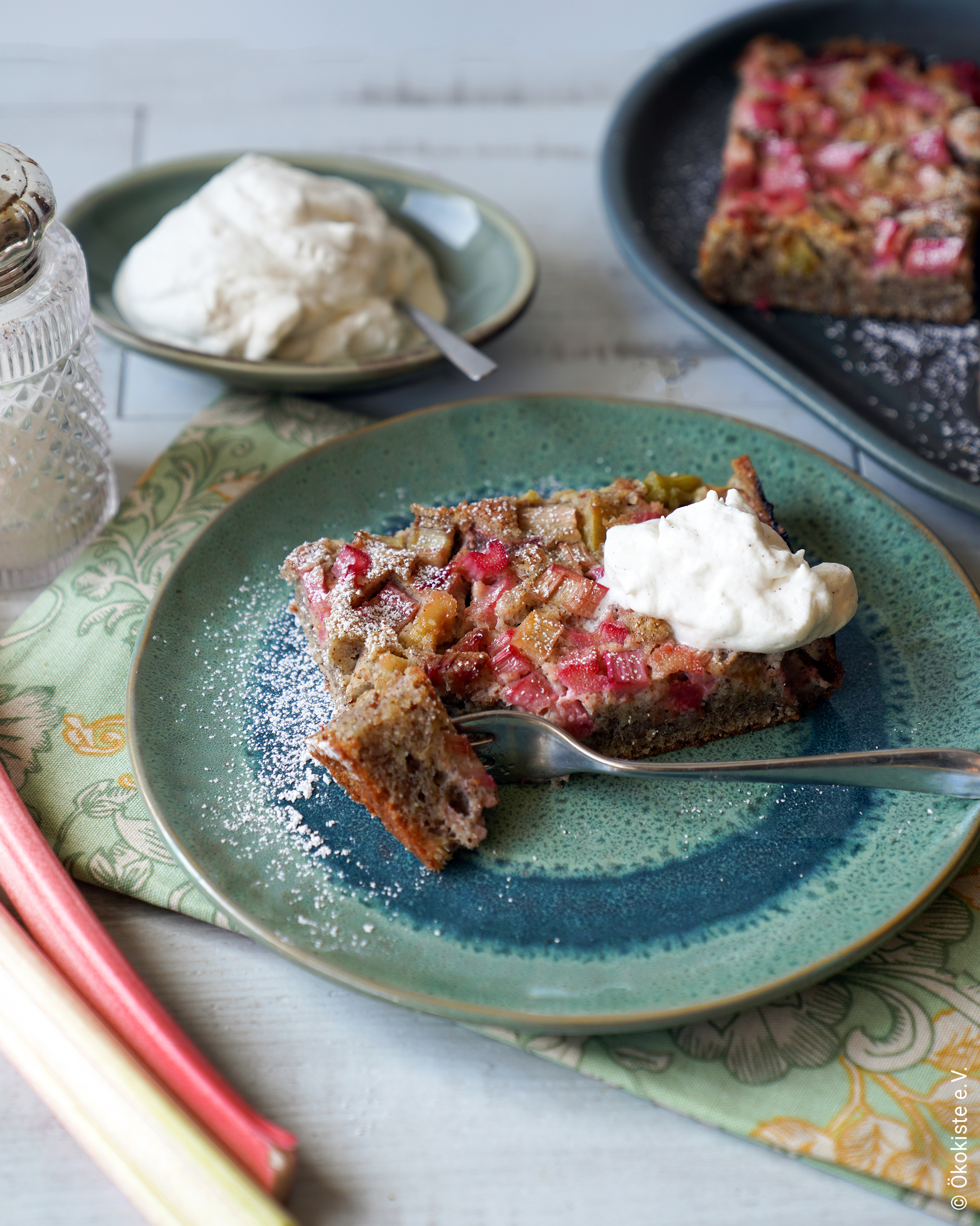 Rhabarberkuchen mehlfrei - Die Gemüsegärtner