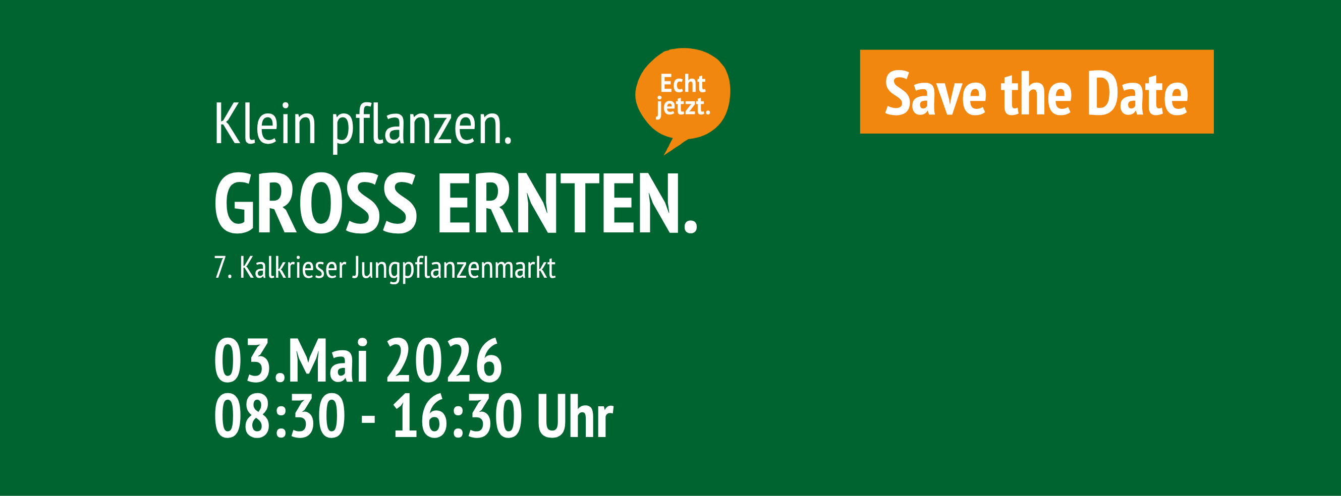 Jungpflanzenmarkt Informationen mit Datum, es findet am 03. Mai 2026 statt von 08:30 - 16:30 Uhr